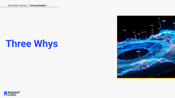 Radiant Logic SKO: Three Whys